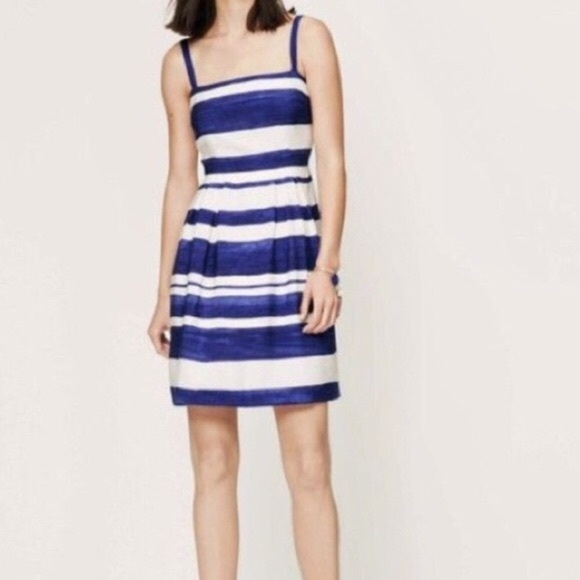 LOFT Dresses & Skirts - LOFT Navy and White Striped Dress
